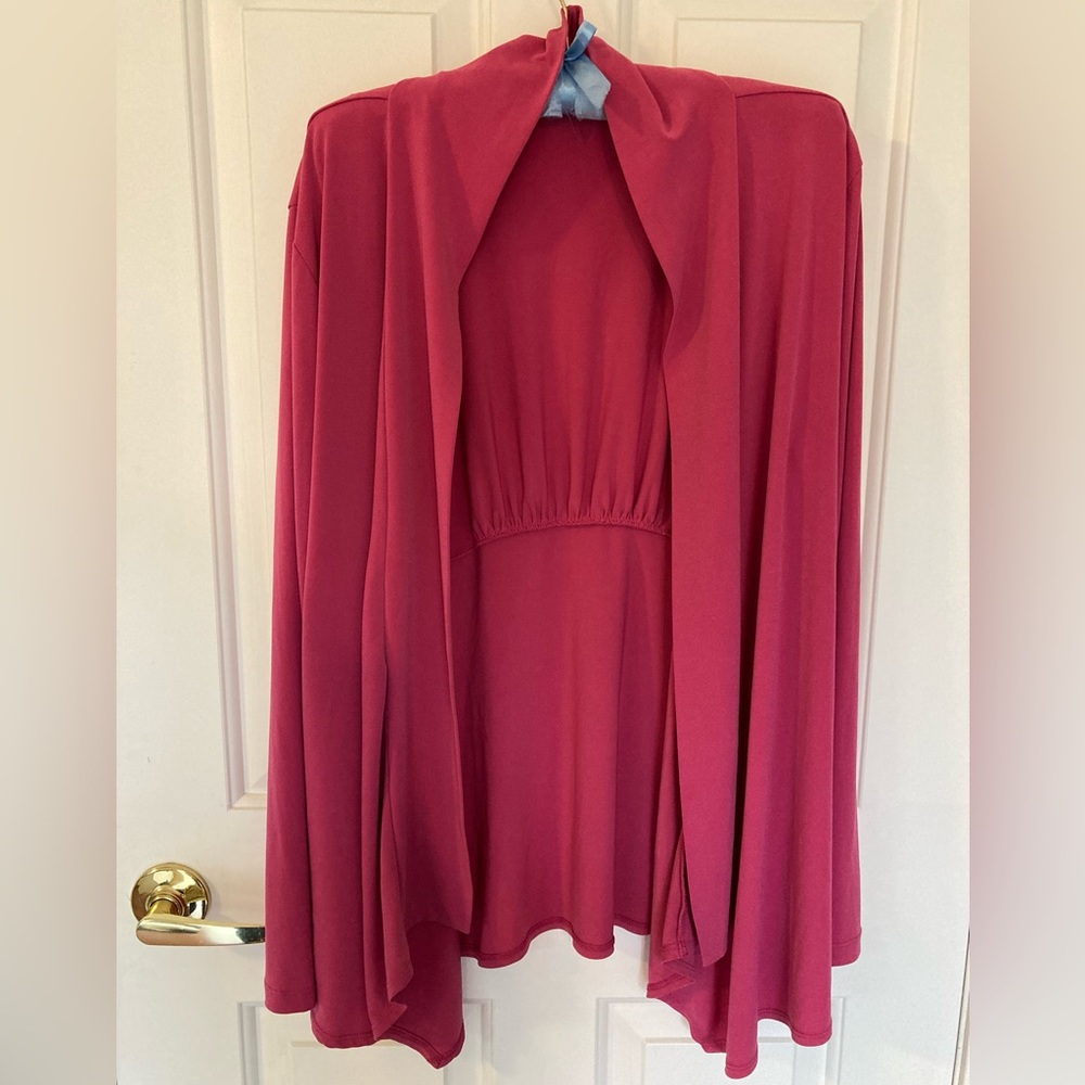 Susan Graver Pink Cardigan, L